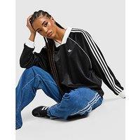 adidas Originals Long Sleeve Oversized Football Top - Black - Womens