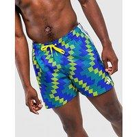 adidas Football-inspired Graphic Swim Shorts 5 Inch - Yellow - Mens