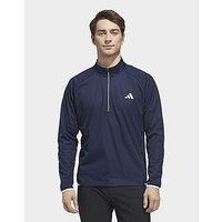 adidas Ultimate365 Durable Water Repellent Wind Quarter-zip Sweatshirt - Blue - Mens