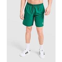 adidas Originals 3-Stripes 8" Swim Shorts - Green - Mens