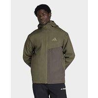 adidas Terrex Multi 2 Layer Climaproof Rain Jacket - Green - Mens