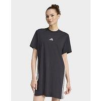 adidas Essentials 3-stripes Tee Dress - Black - Womens