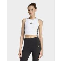 adidas Essentials 3-stripes Padded Tank - White - Womens