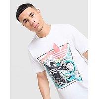 adidas Originals Anime Football T-Shirt - White - Mens