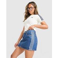 adidas Originals 3-Stripes Denim Skirt - Blue - Womens