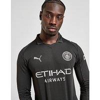 PUMA Manchester City FC 2025/26 Long Sleeve Away Shirt - Black - Mens