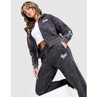 PUMA Hoops Wide Leg Joggers - Black - Womens