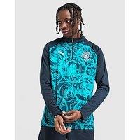 PUMA Manchester City FC Warm Up 1/4 Zip Top - Blue - Mens