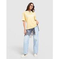 adidas Originals Football Oversized T-Shirt - Yellow - Womens