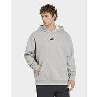 adidas PrimeLift Workout Oversize Graphic Hoodie - Grey - Mens