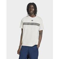 adidas Chest Stripes T-shirt - White - Mens