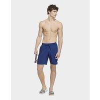adidas 3 Stripes Swim Shorts 8 Inch - Blue - Mens