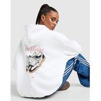 adidas Originals Charm Footwear Overhead Hoodie - White - Womens