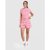 adidas Originals Stripe Towel Shorts - Pink - Womens