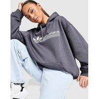 adidas Originals Sport Stripe Hoodie - Brown - Womens