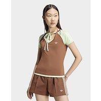 adidas Originals Summer Glow Vintage Tee - Brown - Womens