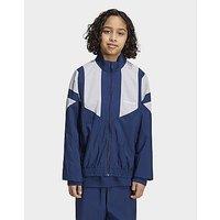adidas OVERSIZED BLOCKED WOVEN TRACK TOP - Blue - Kids