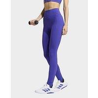 adidas Optime Workout Contour Full Length Leggings - Purple - Womens