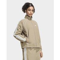 adidas Iconic Woven Tracktop With 3-stripes - Brown - Womens