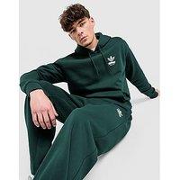 adidas Originals Trefoil Bubble Oversized Hoodie - Green - Mens