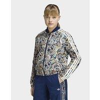 adidas Sst Loose Cropped Paisley Track Top - Blue - Kids