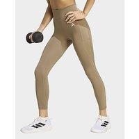 adidas Optim Essentials No Front Rise Seam 7/8 Leggings - Brown - Womens