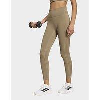adidas Optime Workout 3-stripes 7/8 Leggings - Brown - Womens