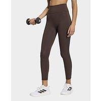adidas Optime Workout 3-stripes 7/8 Leggings - Brown - Womens