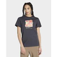 adidas Floral Loose Graphic T-shirt 2 - Grey - Womens