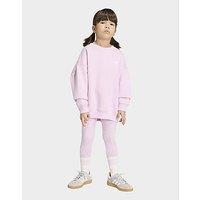 adidas OVERSIZED CREW LEGGINGS SET - Pink - Kids