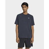 adidas Tech Trefoil Essentials Polyester Tee - Grey - Mens