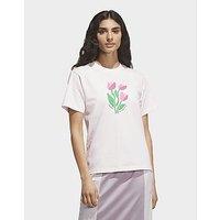 adidas Floral Bloom At Your Own Pace Graphic T-Shirt - Pink - Womens