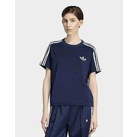 adidas Firebird Tee - Blue - Womens