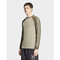 adidas 3-stripes Longsleeve Tee - Green - Mens