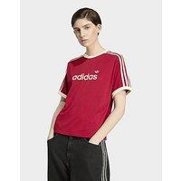 adidas Linear Mesh TEE - Red - Womens