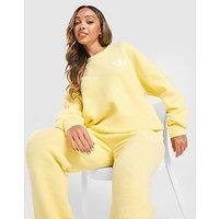 adidas Originals Trefoil Knit Crew Sweatshirt - Yellow - Womens
