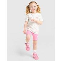 adidas Originals Girls' Heart All Over Print Tee/Shorts Set Infant - White