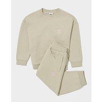 adidas Originals Trefoil Essential Crew Tracksuit Children - Brown