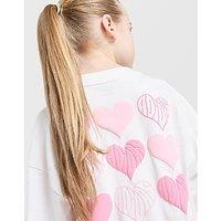 adidas Originals Girls' Heart Print T-Shirt/Shorts Set Children - White
