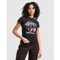 adidas Originals Cherry Slim T-Shirt - Black - Womens