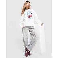adidas Originals Cherry Boyfriend Crew Sweatshirt - White - Womens