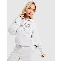 EA7 Emporio Armani Visibility Logo Boyfriend Hoodie - Grey - Womens