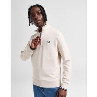 Fred Perry Core 1/2 Zip Polo Shirt - White - Mens