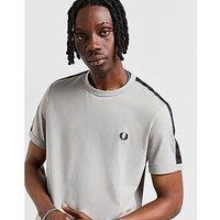 Fred Perry Tape Ringer T-Shirt - GREY - Mens
