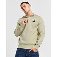 Fred Perry Badge 1/2 Zip Sweatshirt - Stone - Mens