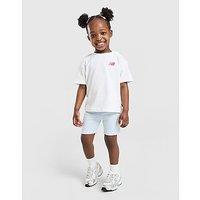 New Balance Girls' Sticker T-Shirt/Shorts Set Infant - Pink
