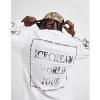 ICECREAM World Tour Long Sleeve T-Shirt - White - Mens