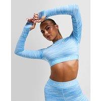 MONTIREX Icon Lite Long Sleeve Crop Top - Blue - Womens