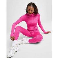 MONTIREX Power Seamless 1/4 Zip Top - Pink - Womens