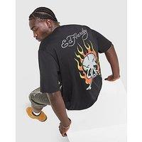 Ed Hardy Diamante Skull T-Shirt - Black - Mens